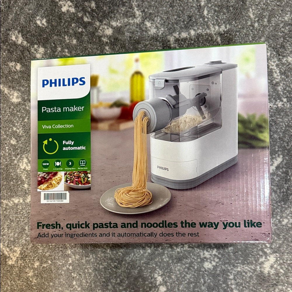 Philips Viva Collection Pasta Maker - White and Gray